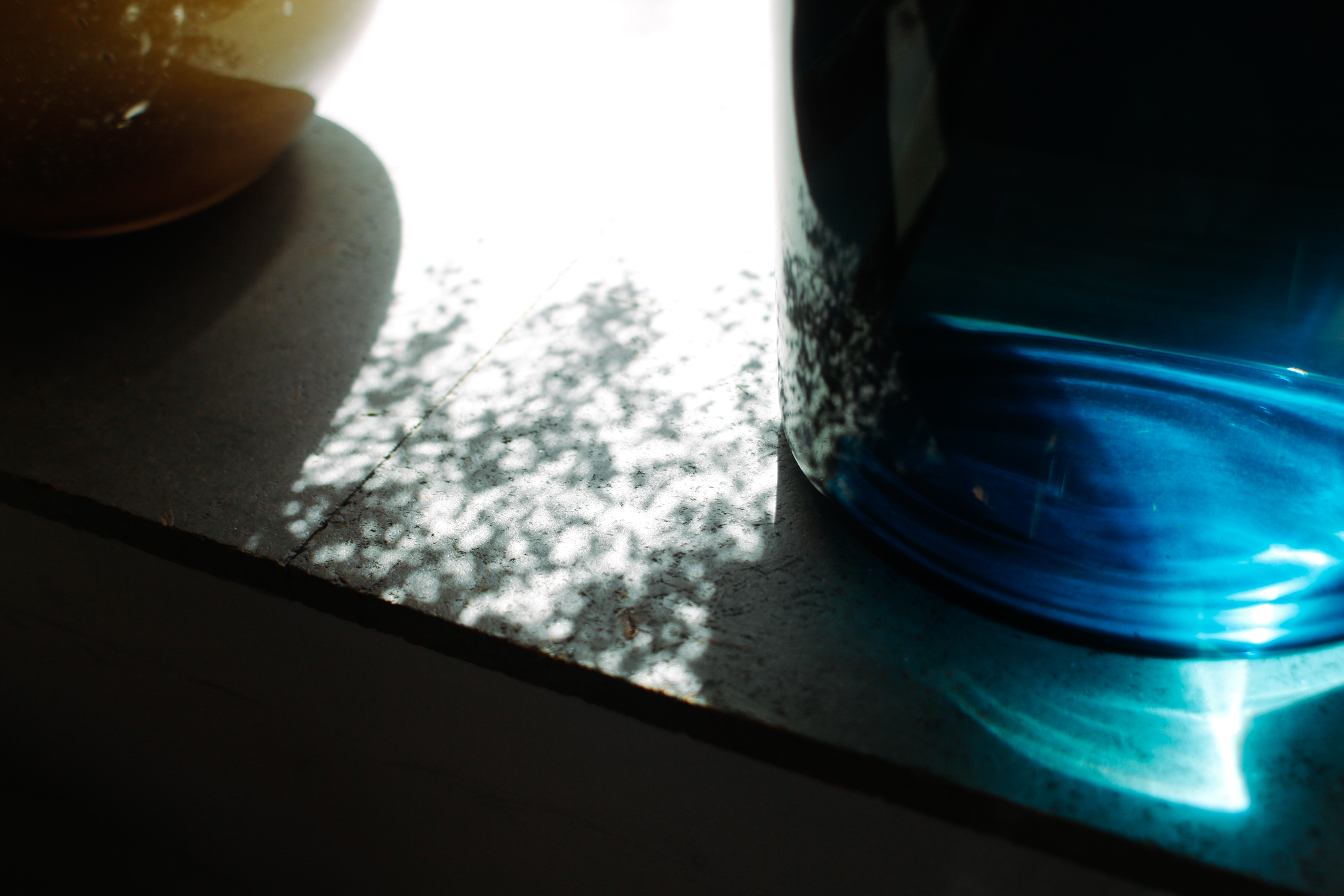 Mountain ridge in mist